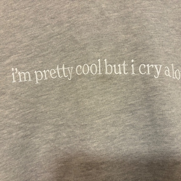 Gray Oversized See The Way I See Hooded 2XL Sweatshirt - Picture 2 of 5